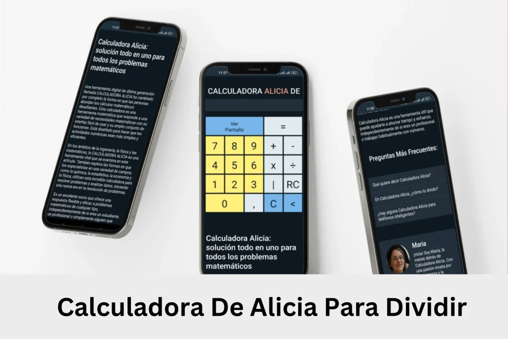 calculadora de alicia para dividir